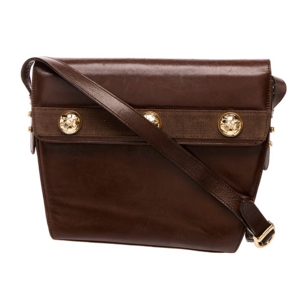 Salvatore Ferragamo Elegant Brown Leather Shoulder Bag - Picture 2 of 6